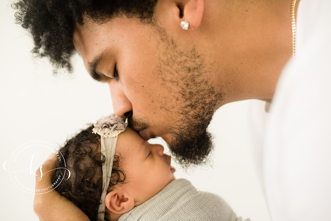 Iowa Studio Newborn Session for baby girl with IA newborn photographer KS Photography