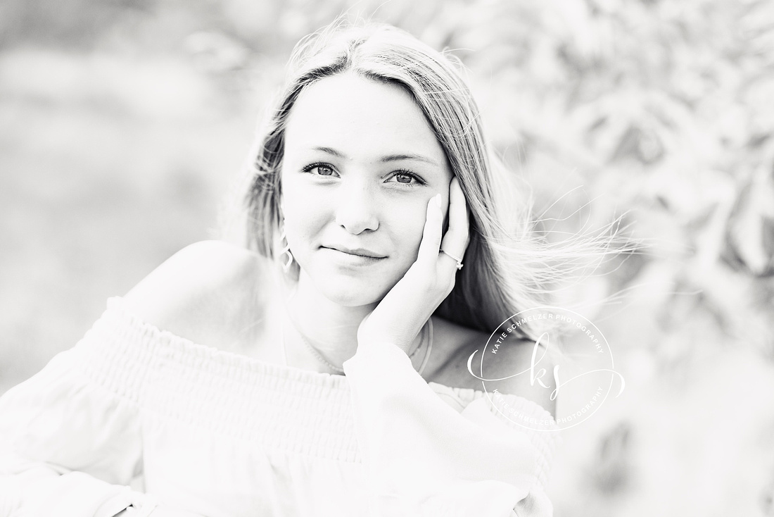 Senior portraits with soccer star in Tiffin IA photographed by KS Photography