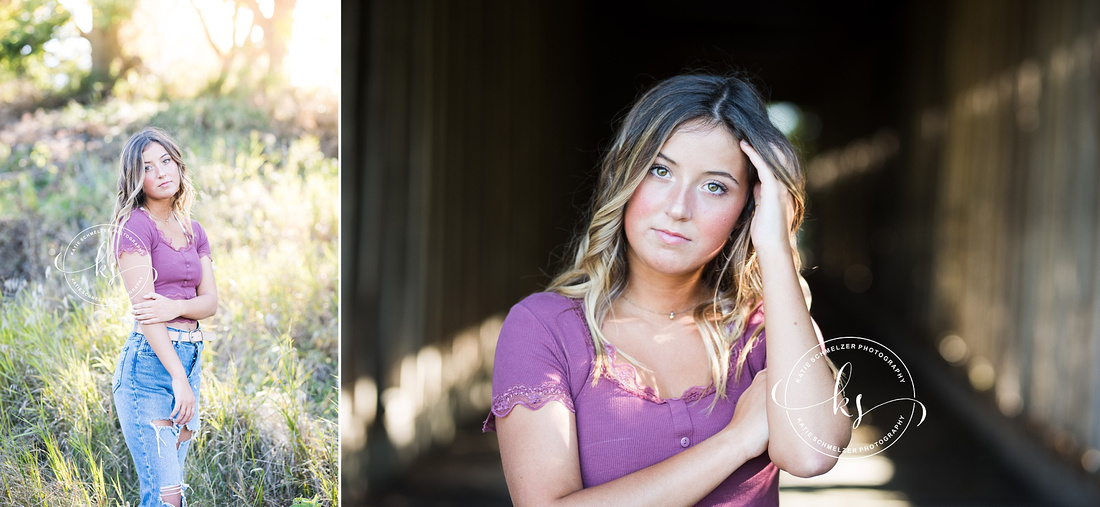 Senior portraits in Amana IA with KS photography