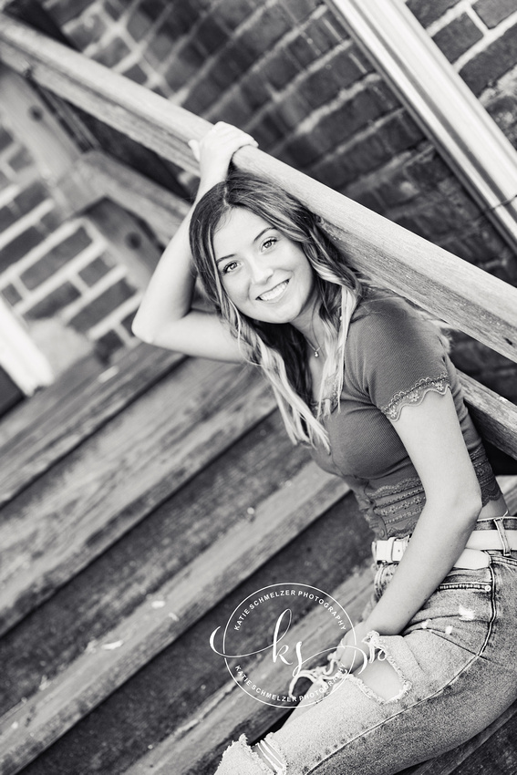 Senior portraits in Amana IA with KS photography