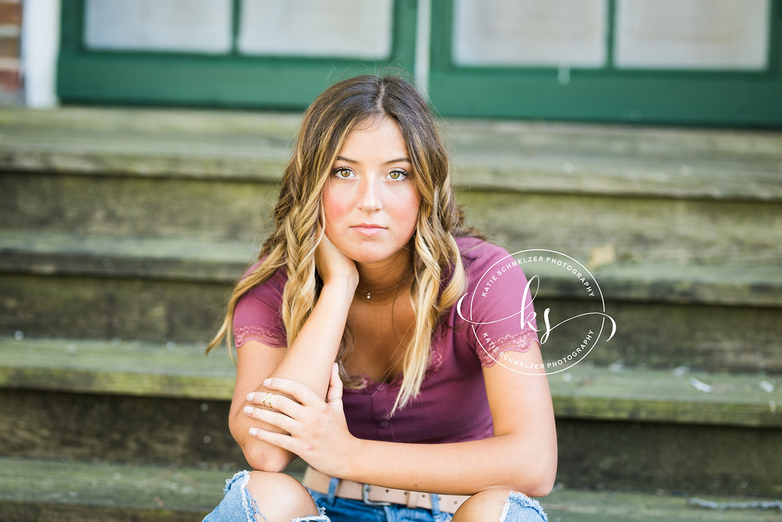 Senior portraits in Amana IA with KS photography