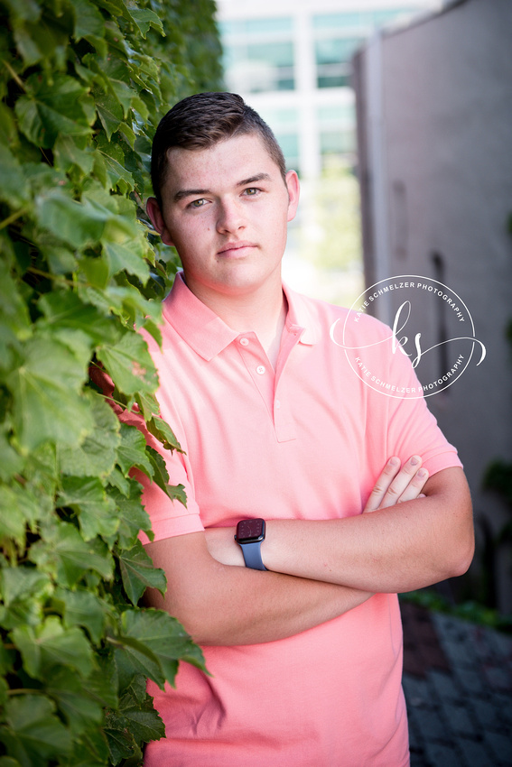 Colony Pumpkin Patch Senior Portraits in North Liberty with KS Photography