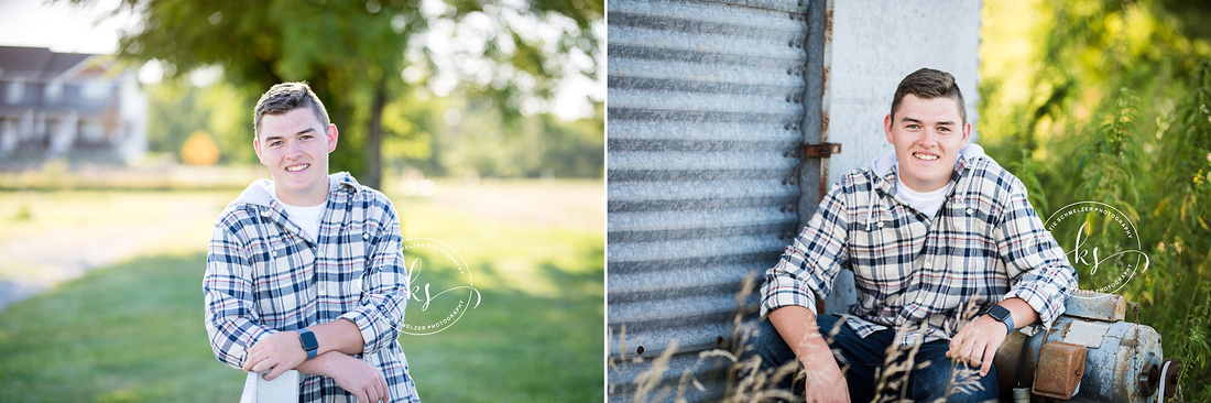 Colony Pumpkin Patch Senior Portraits in North Liberty with KS Photography