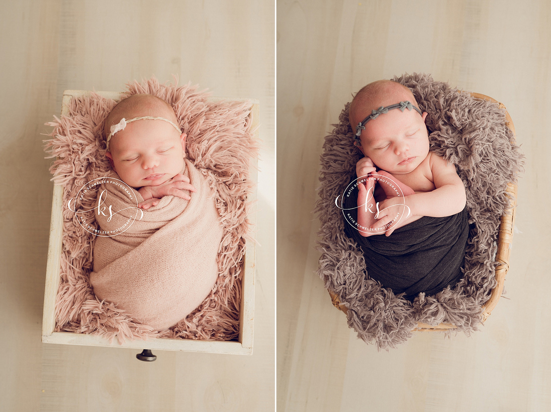 Sleepy IA Baby Girl Newborn Session photographed by Iowa newborn Photographer KS Photography