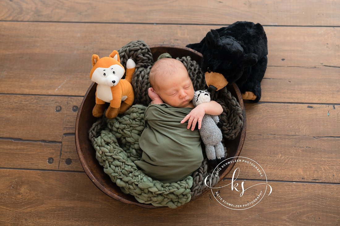 Iowa Newborn + Family Photographer of Newborn baby boy photographed by KS Photography