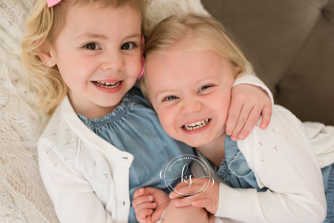 Iowa Family Portraits featuring Sisters photographed by IA Family Photographer KS Photography