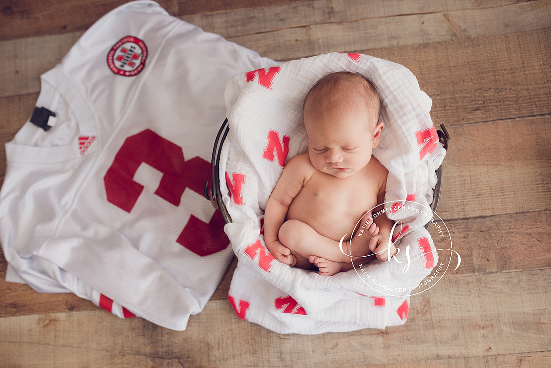 Studio Newborn session with Tiffin IA newborn portrait photographer KS Photography