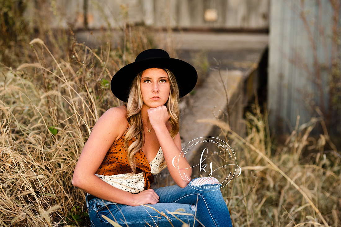 Senior portraits in Amana, IA photographed by Tiffin photographer KS Photography