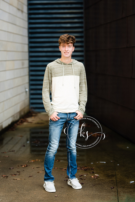 Iowa senior portraits with Liberty High School senior and athlete photographed by KS Photography 