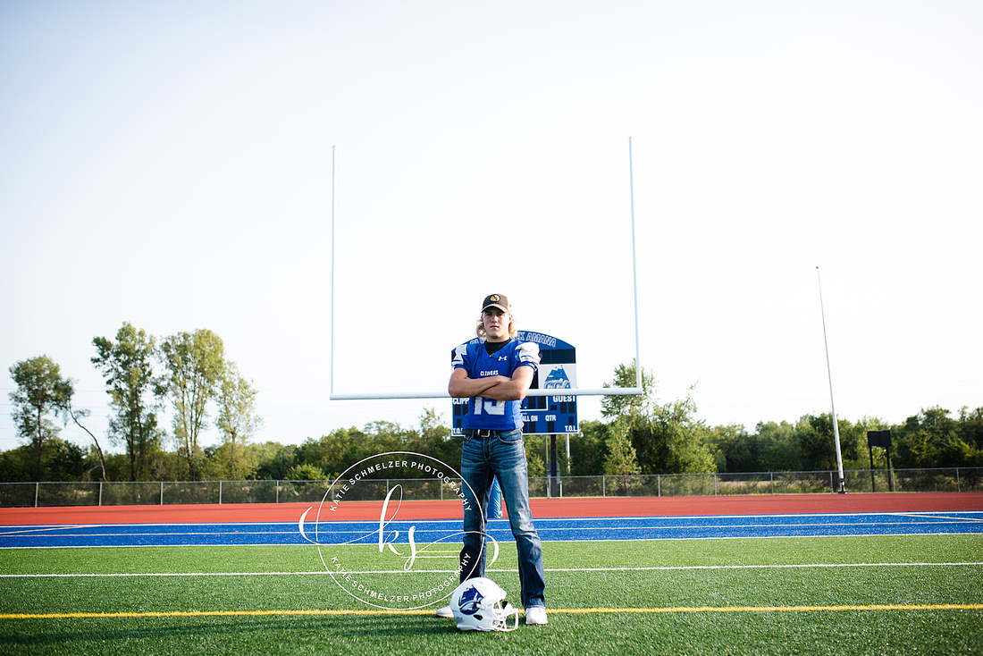 Iowa Senior Portraits in Oxford with CCA senior and KS Photography