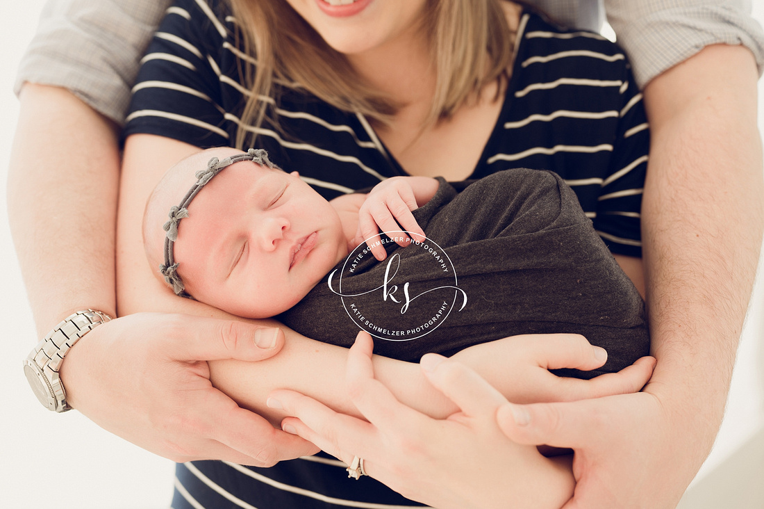 Sleepy IA Baby Girl Newborn Session photographed by Iowa newborn Photographer KS Photography