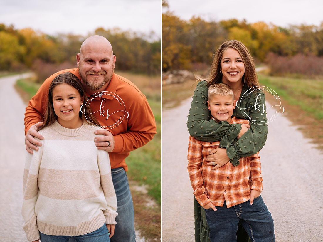 Kent Park Fall Family Session photographed by Iowa Family Photographer KS Photography 