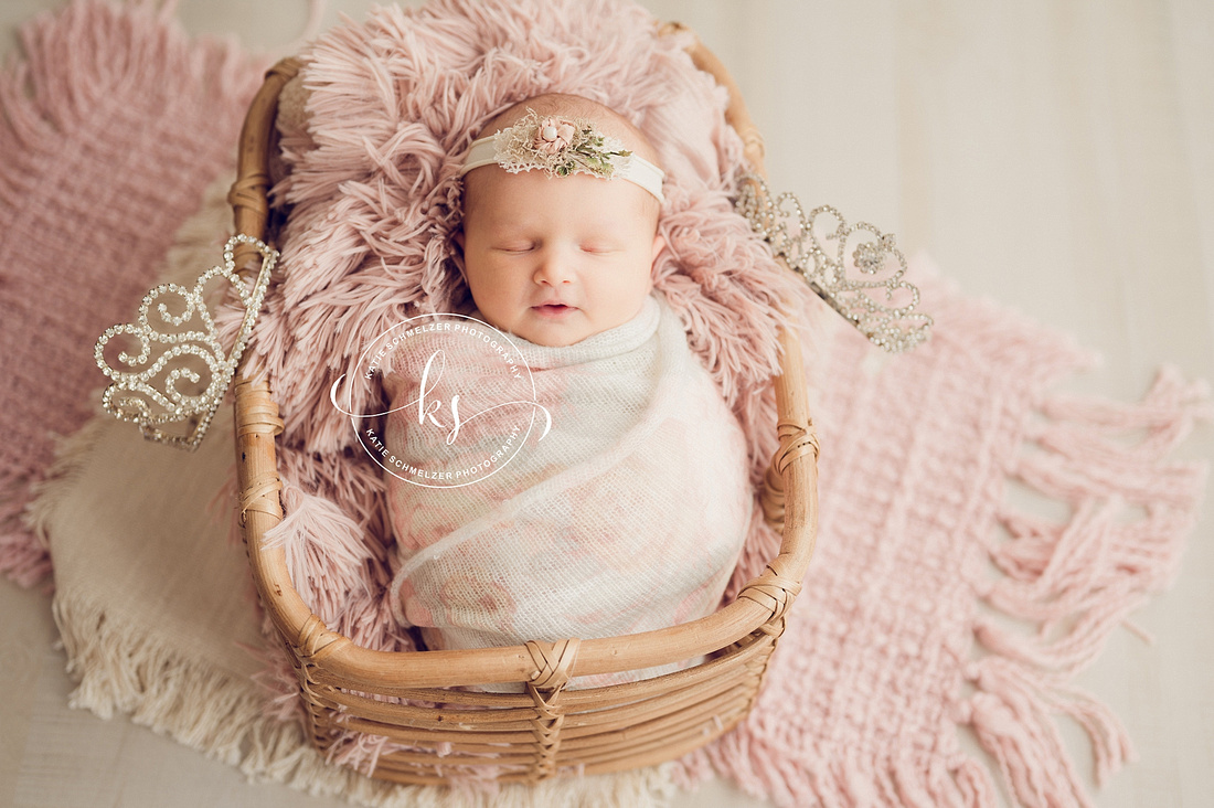 Iowa baby girl Newborn session photographed by IA Newborn Photographer KS Photography