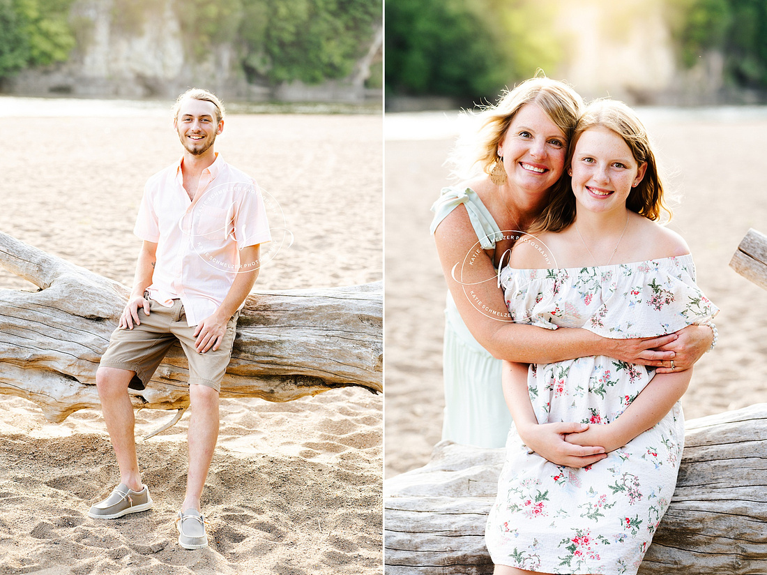 Palisades Family Session on the Water photographed by Iowa Family Photographer KS Photography