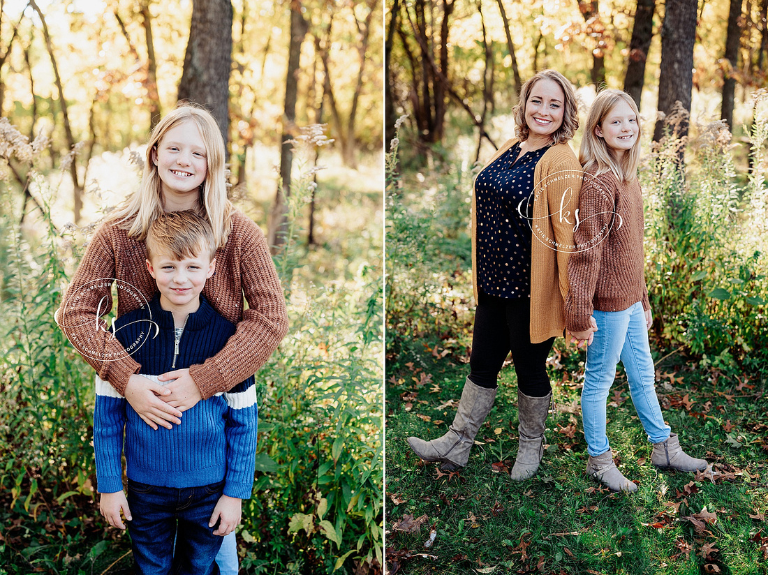 Evening Family Mini Session photographed by Iowa Family Photographer KS Photography