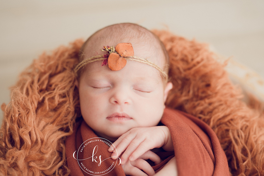 Precious Newborn Girl + Family session photographed by IA newborn Photographer KS Photography