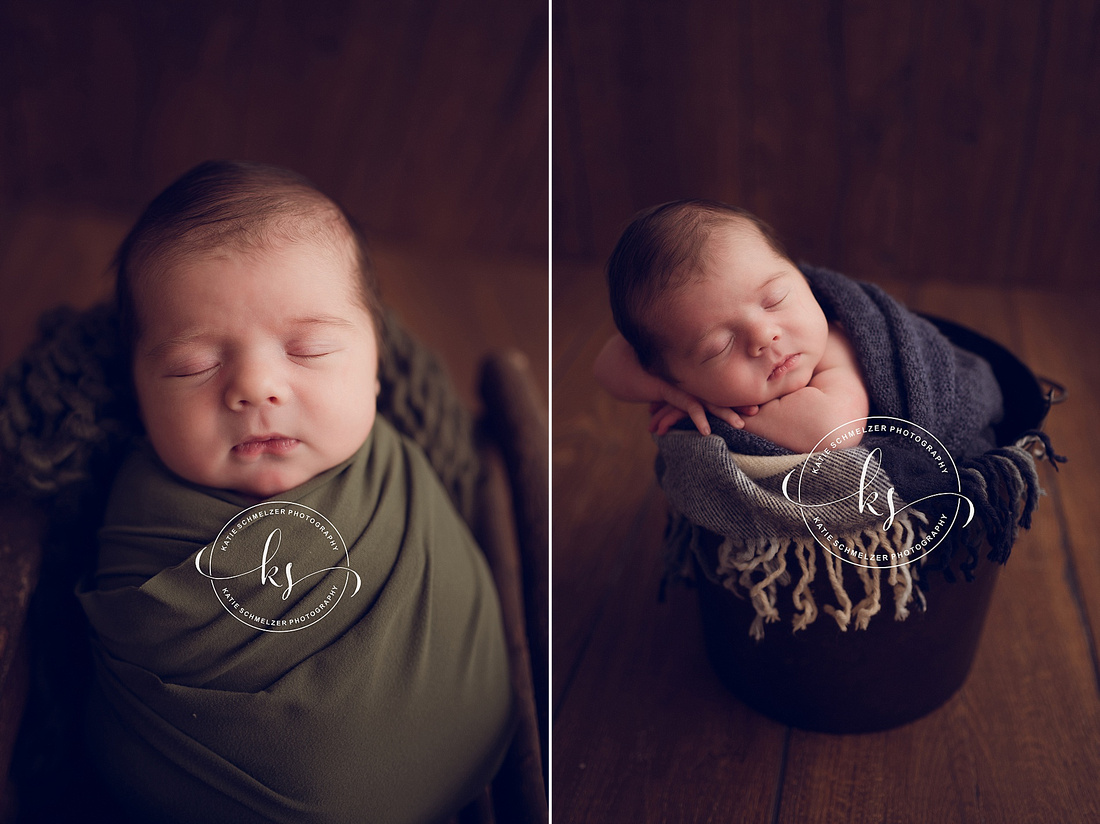 Newborn Boy Session photographed by Iowa Newborn Photographer KS Photography 