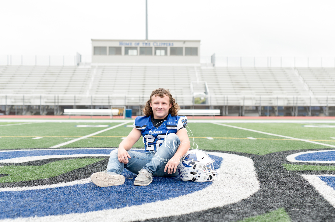 Iowa farm Senior Session of high school athlete by IA Senior Photographer KS Photography