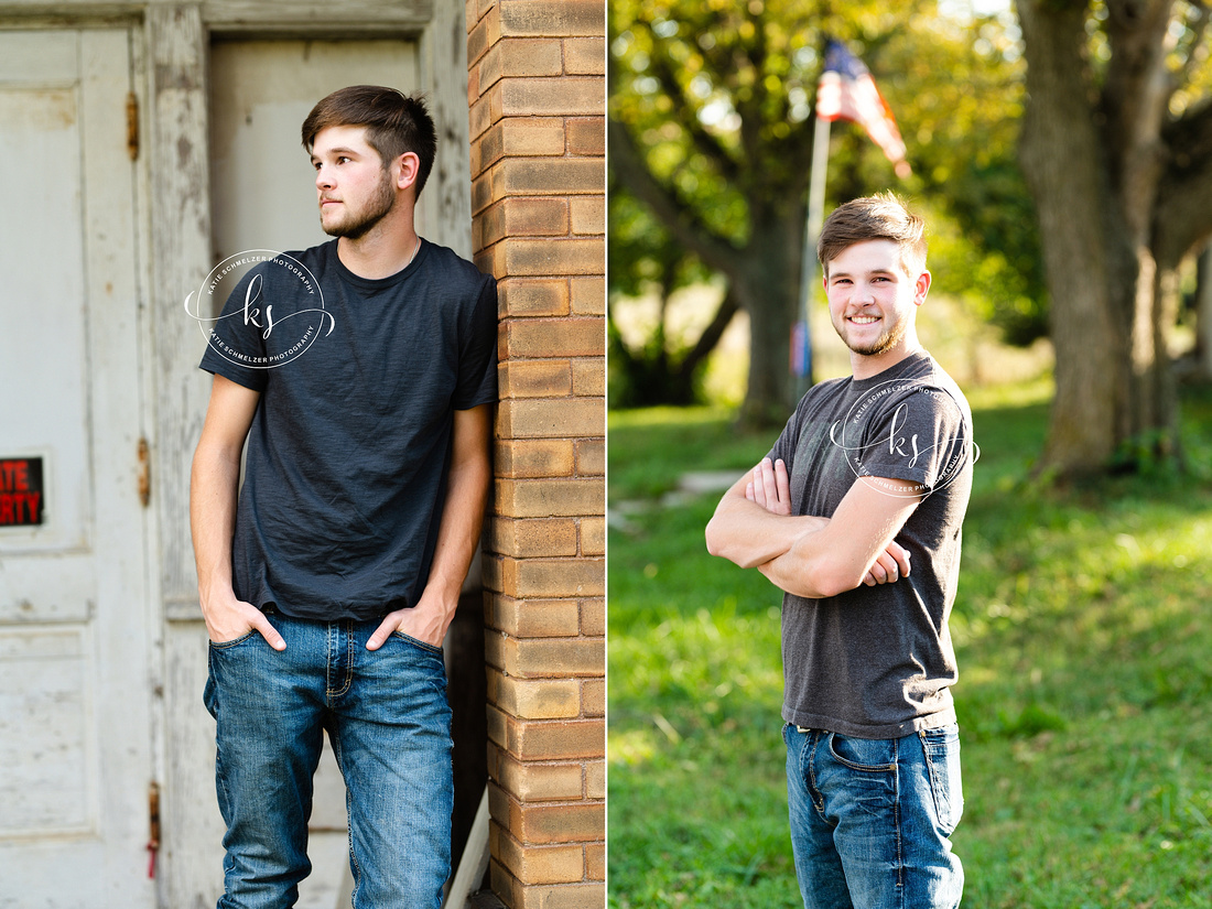 Small Town inspired Senior Session photographed by Iowa Senior Photographer  KS Photography