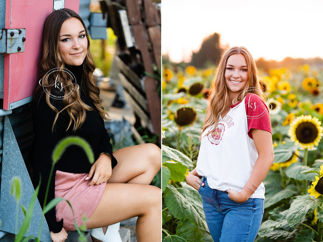 Downtown Iowa City Twin Senior Portraits by
IA Senior Photographer KS Photography