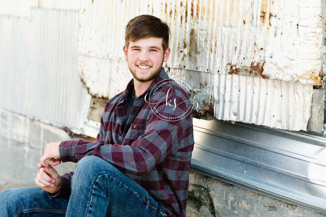 Small Town inspired Senior Session photographed by Iowa Senior Photographer  KS Photography