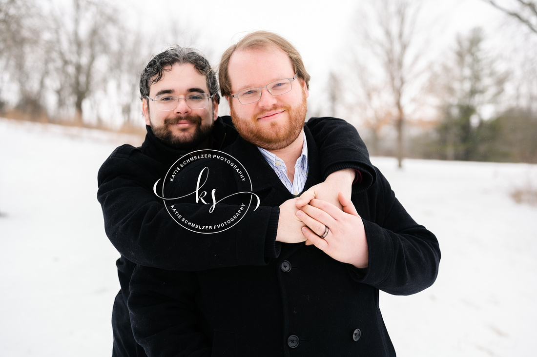 Iowa Winter Engagement Session photographed by KS Photography