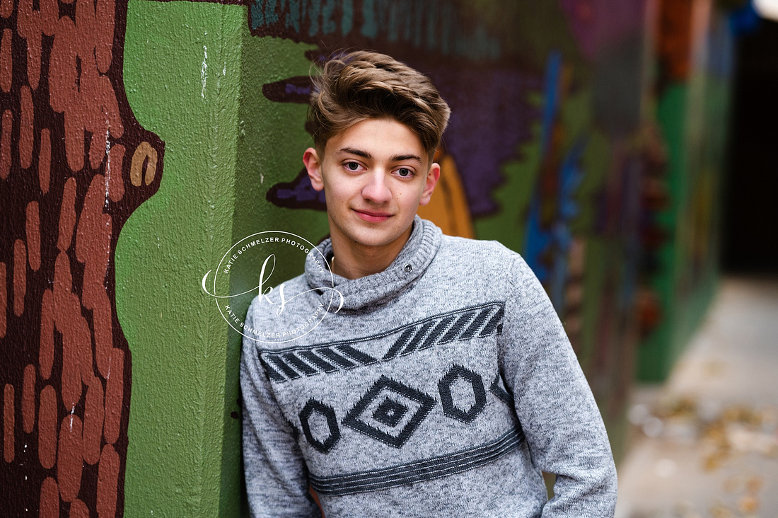 Downtown Iowa City Senior Portraits photographed by IA Senior Photographer KS Photography