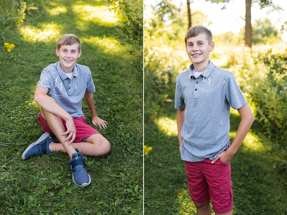 Iowa Kent Park Family Session of family of four photographed by IA Family Photographer KS Photography