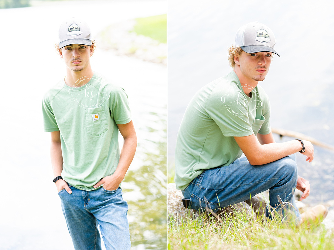 IA Senior Portrait Session at Kent Park photographed by Iowa Senior Photographer KS Photography