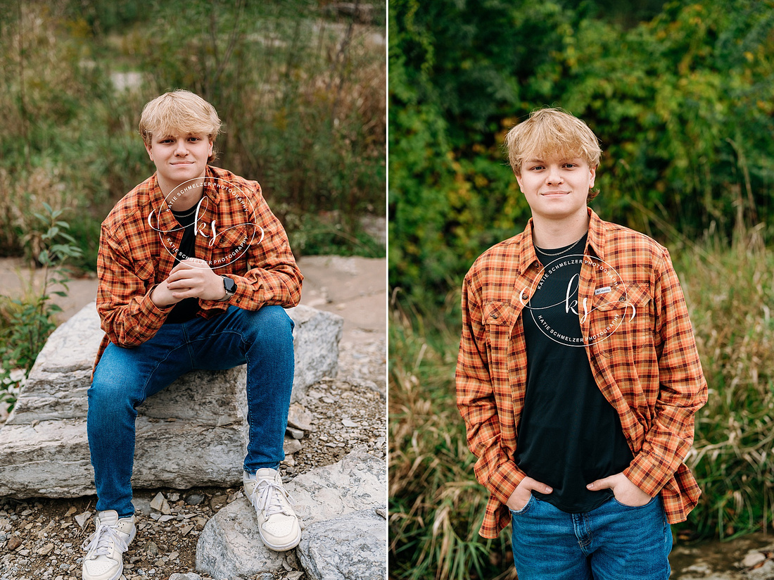 Iowa Senior Guy Portraits photographed by Iowa Senior Photographer KS Photography 