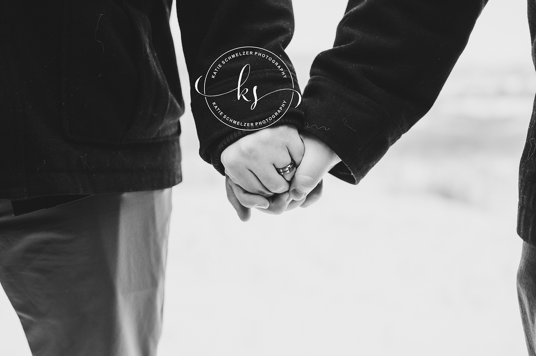 Iowa Winter Engagement Session photographed by KS Photography