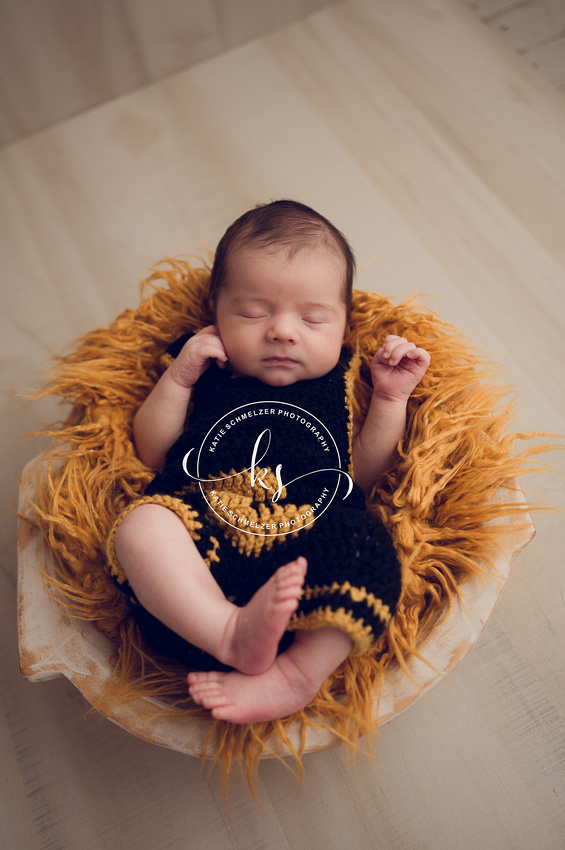 Newborn Boy Session photographed by Iowa Newborn Photographer KS Photography 