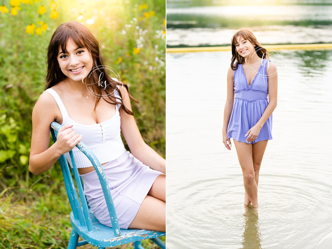 Fall + Summer Senior Portrait Session of IA Senior girl by Iowa Senior Photographer KS Photography