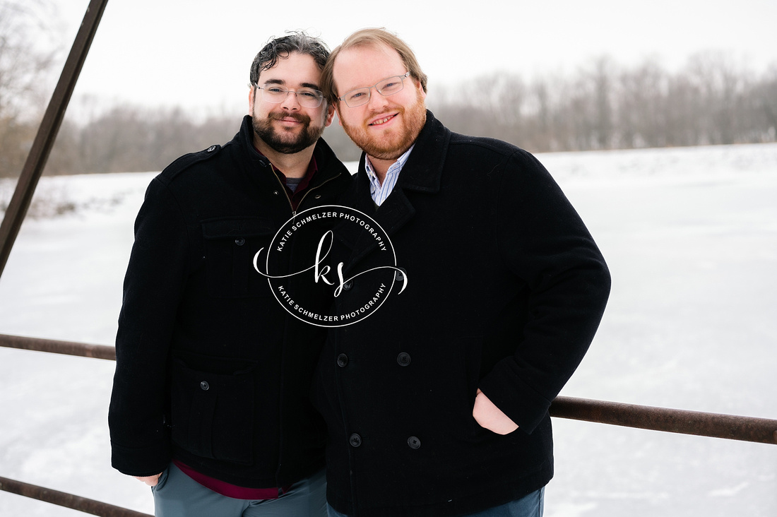 Iowa Winter Engagement Session photographed by KS Photography