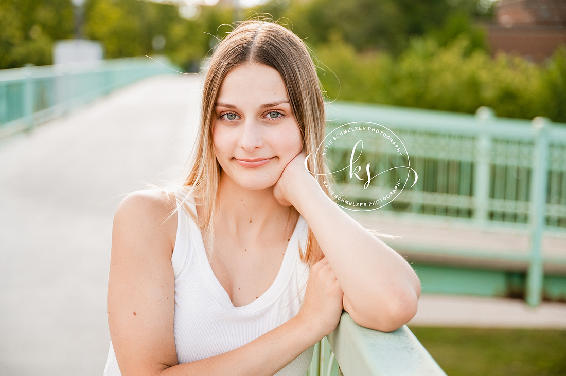 Downtown Iowa City Senior Portraits photographed by IA Senior Photographer KS Photography