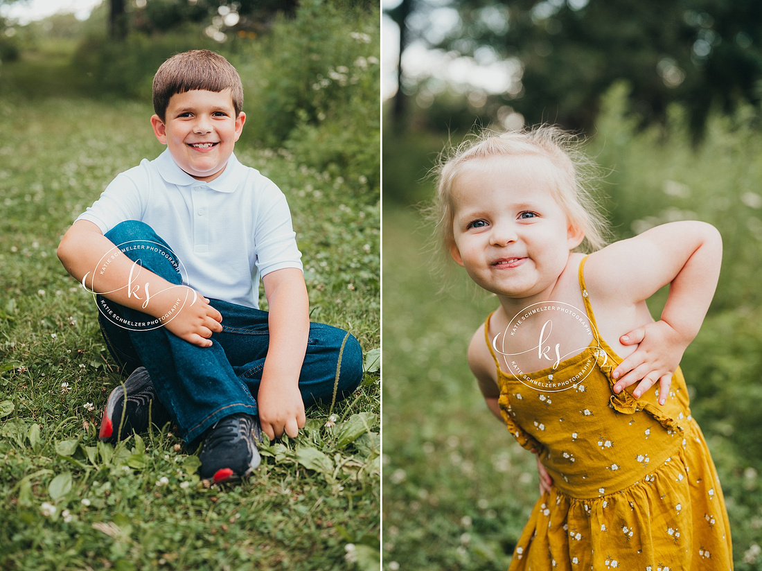 Fun Outdoor Family Session in Iowa photographed by IA Family Photographer KS Photography