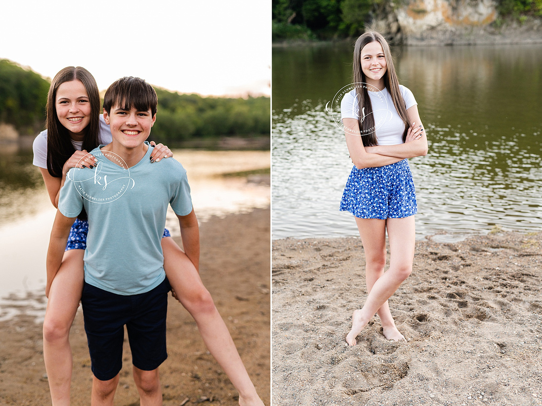 IA Family Session at Palisades Park photographed by Iowa Family Photographer KS Photography