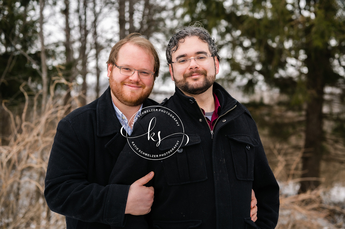 Iowa Winter Engagement Session photographed by KS Photography