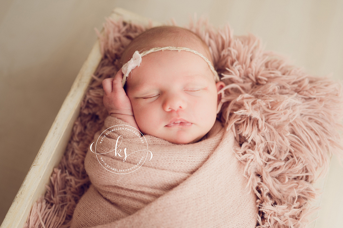 Sleepy IA Baby Girl Newborn Session photographed by Iowa newborn Photographer KS Photography